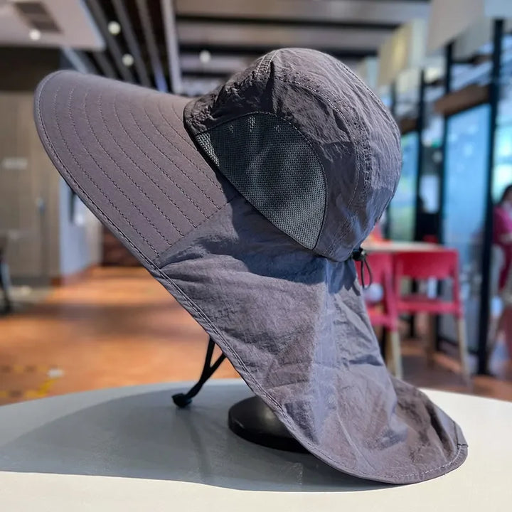 UV Protection Foldable Sun Hat with Mesh – Breathable Outdoor Hat for Men & Women