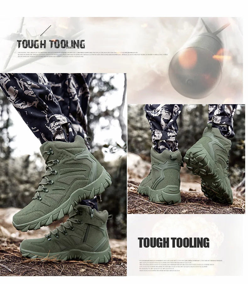 Men’s Tactical Combat Boots – Outdoor Hiking & Hunting