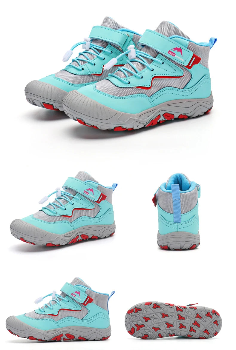 Kids’ Hiking Boots – Non-Slip Outdoor Trekking Shoes