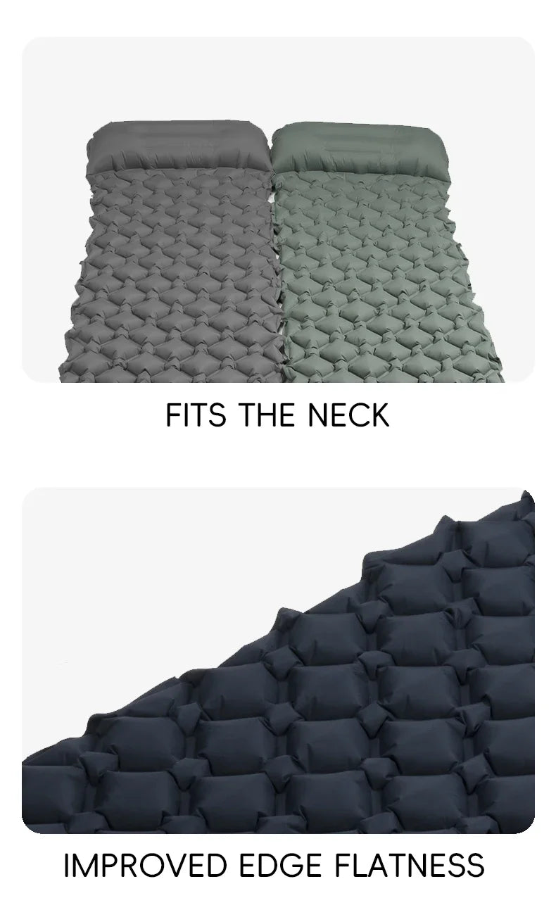 TARKA Self-Inflating Camping Mat – Air Cushion with Pillow for Hiking & Climbing