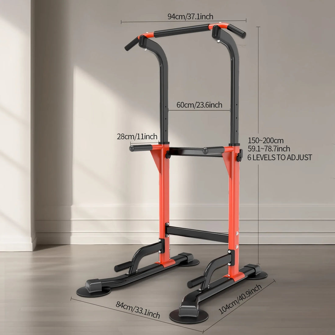 Multifunctional Pull-Up Bar - Power Cages For Ultimate Strength Training Fitness Muscle Building Workout Heavy-Duty Adjustable
