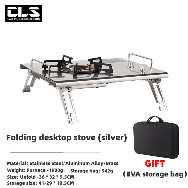 NOBANA&GLS Folding IGT BBQ Table – Adjustable & Lightweight