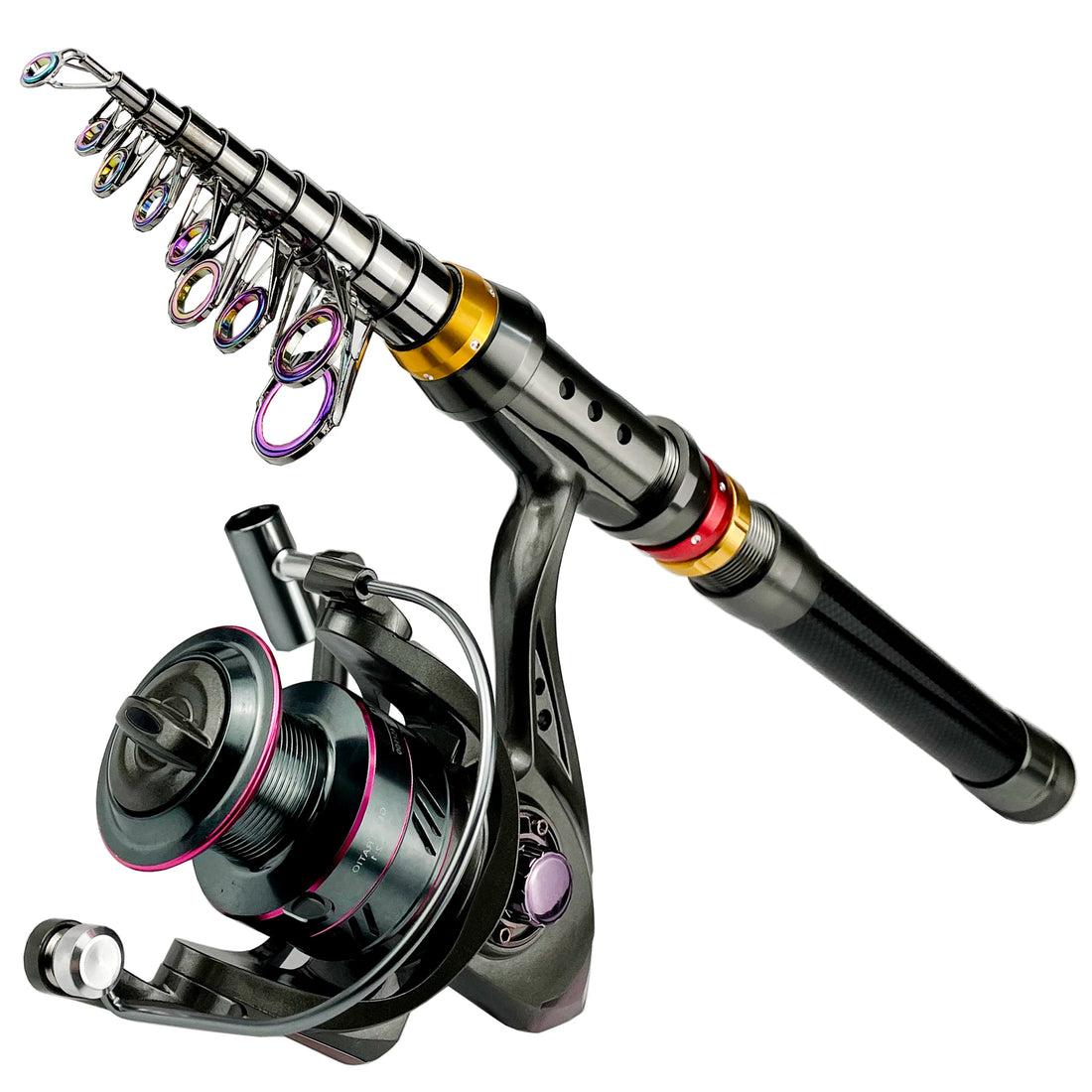 Telescopic Carbon Fiber Fishing Rod & Reel Combo 1.8–3.6m