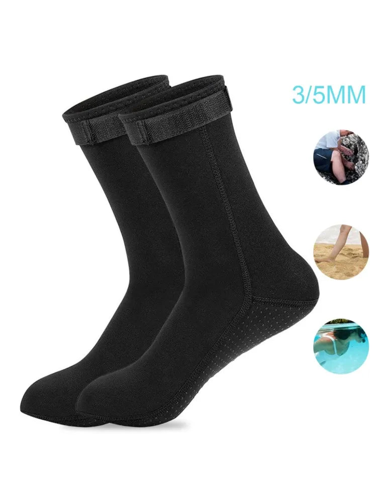 5mm Neoprene Socks & 3mm Wetsuit Shoes – Non-Slip Surf & Diving Boots