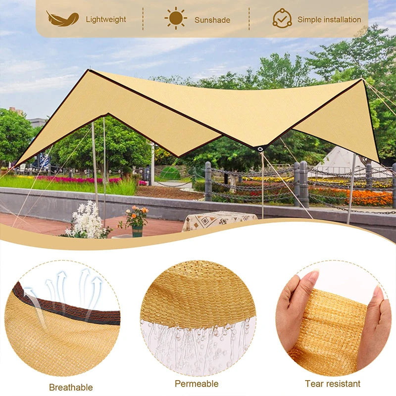Outdoor Shade Mesh Privacy Screen for Garden & Patio