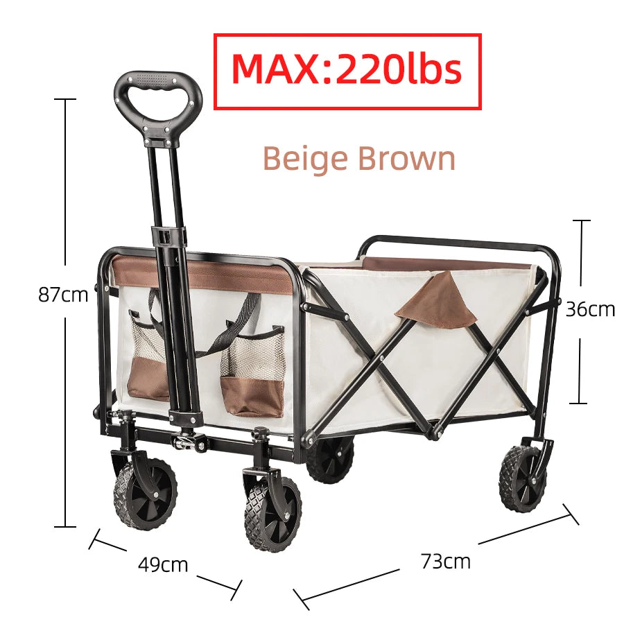 Heavy-Duty Folding Outdoor Utility Wagon