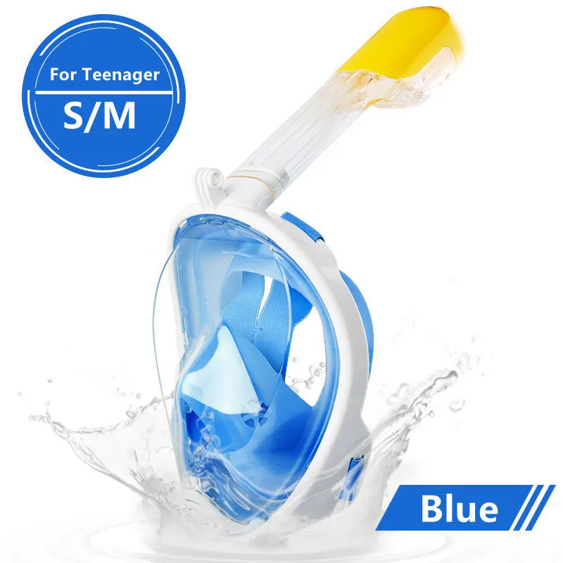 Full-Face Anti-Fog Diving Mask – Waterproof Snorkeling Gear for Adults & Kids