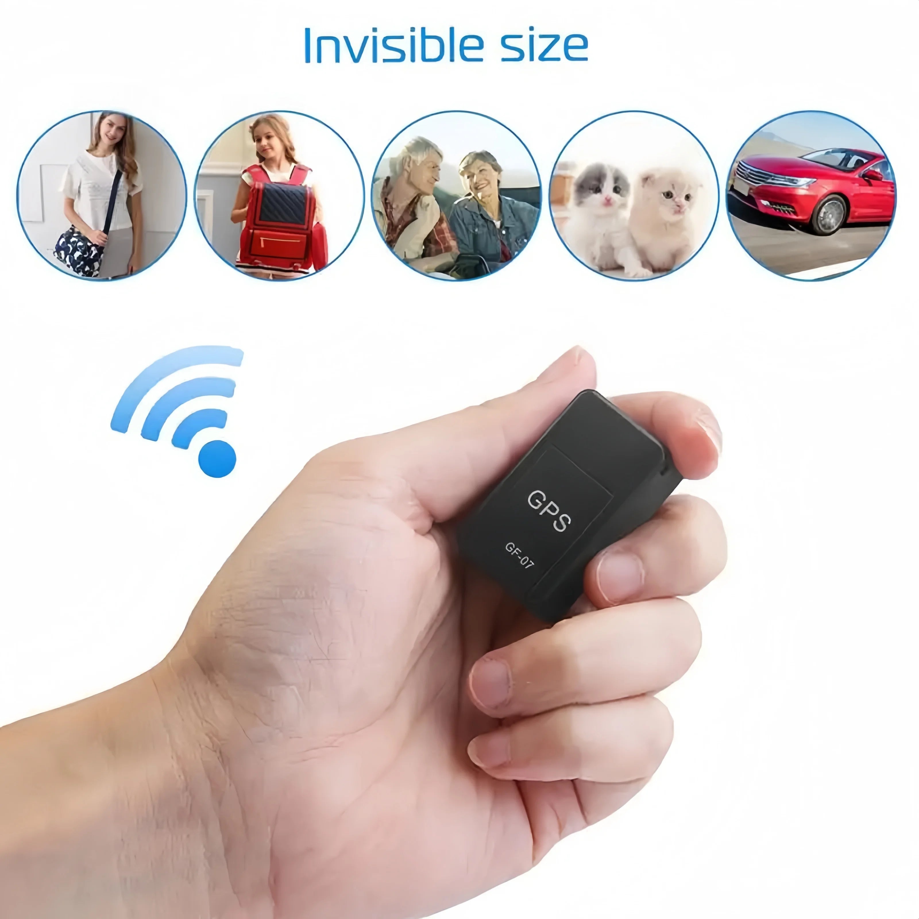 Mini GF07 GPS Tracker – Real-Time Tracking with Magnetic Mount & SIM Alert
