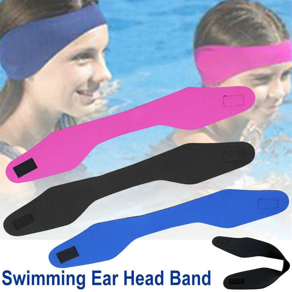 Adjustable Neoprene Swim Ear Band – Waterproof Headband