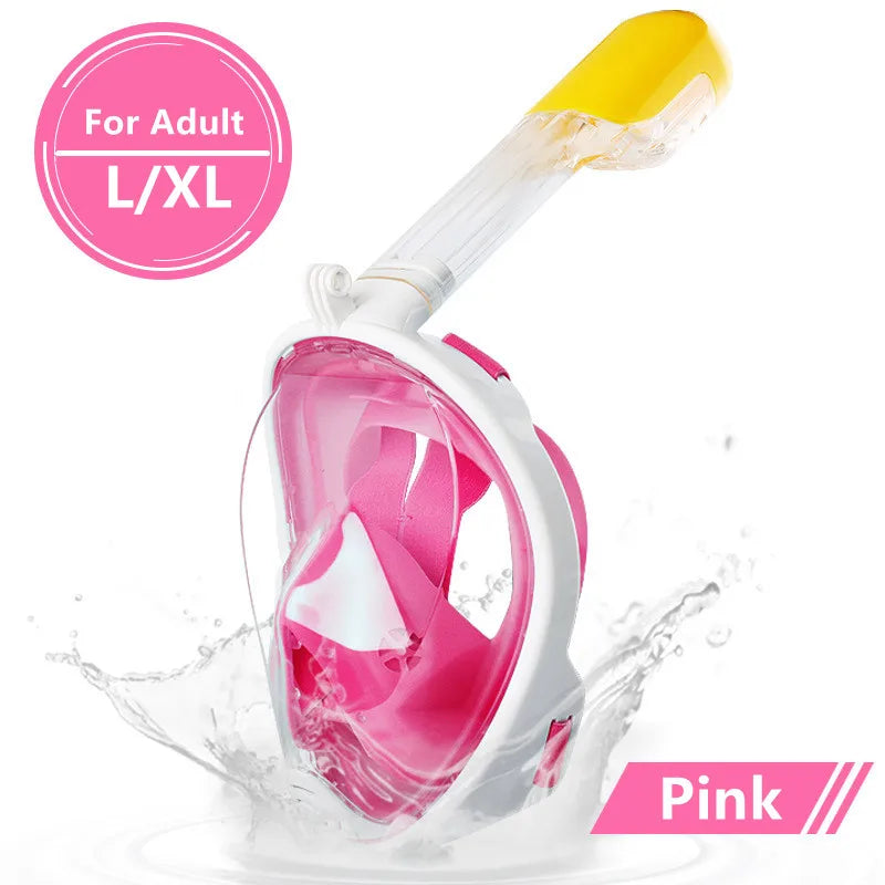 Full-Face Anti-Fog Diving Mask – Waterproof Snorkeling Gear for Adults & Kids