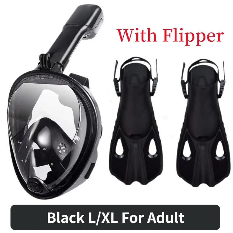 Full-Face Anti-Fog Diving Mask – Waterproof Snorkeling Gear for Adults & Kids