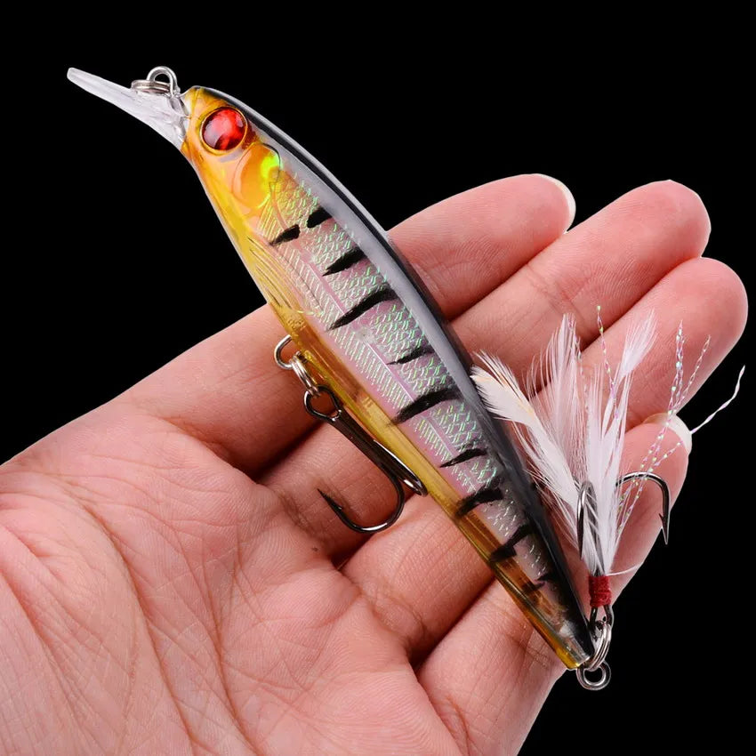 3/5/8-Piece Random Fishing Lure Set – Minnow Crankbait Artificial Bait Kit