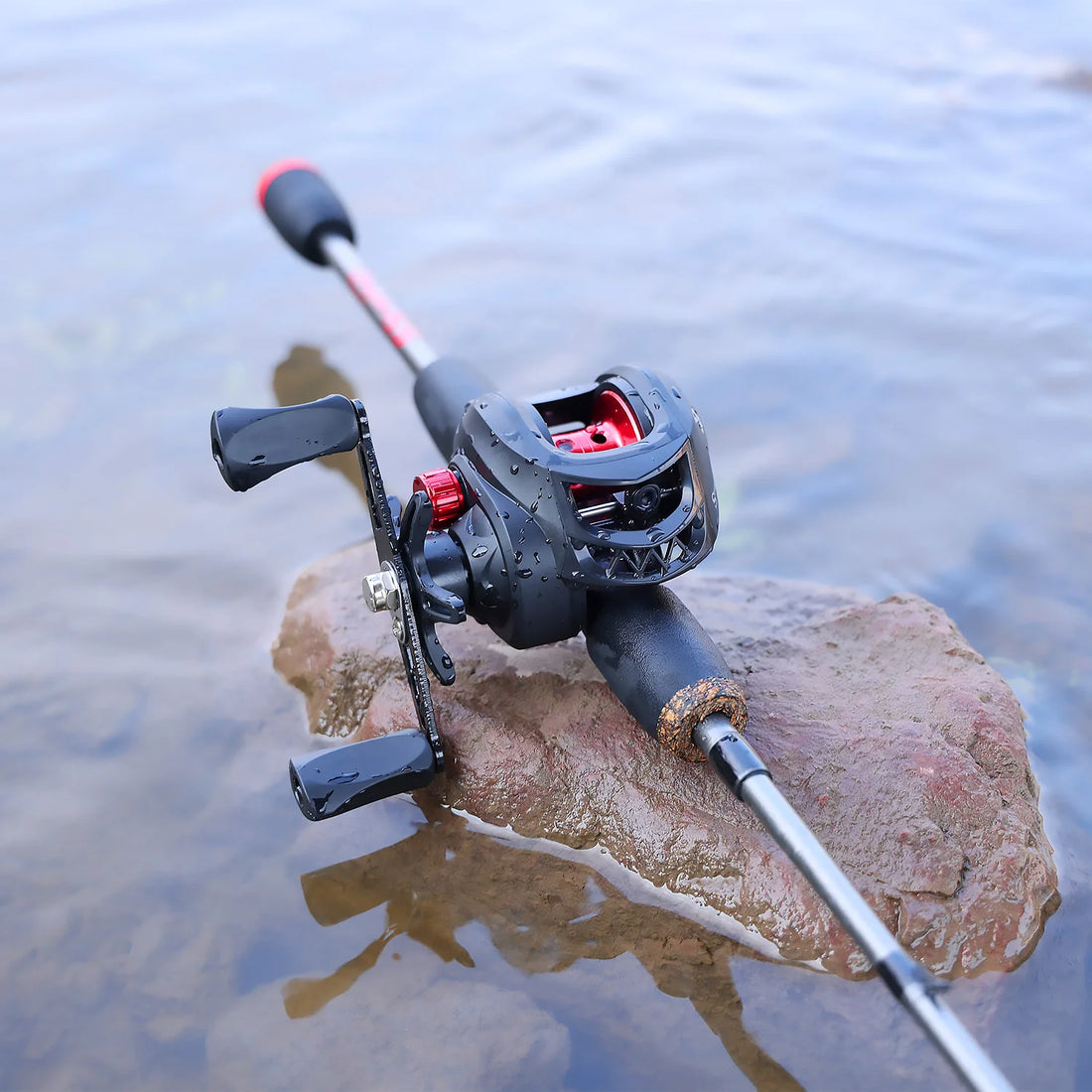 Sougayilang Baitcasting Combo Kit – 5-Section Rod + 7.2:1 Reel