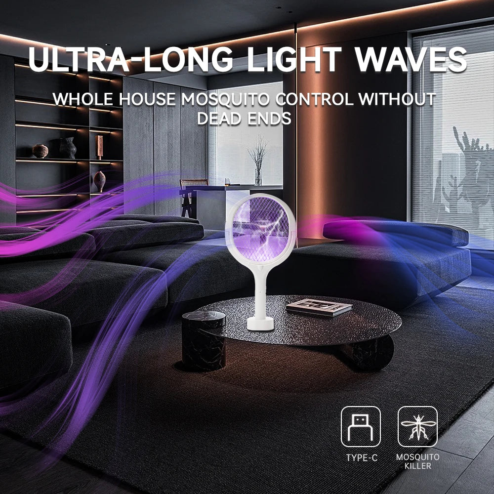 3500V 5-in-1 USB Rechargeable Killer Lamp – Bug Zapper &Mosquito  Swatter