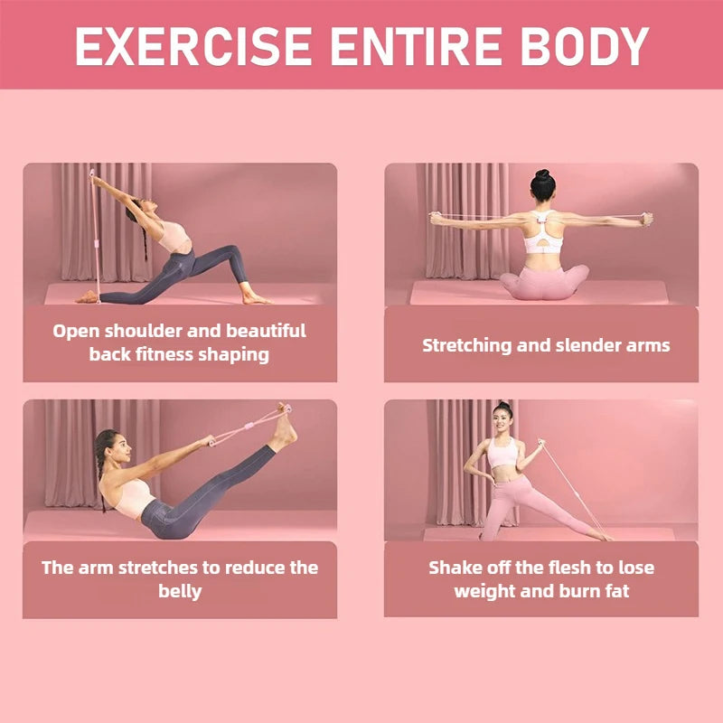 8-Shaped Yoga Resistance Band – Chest Expander