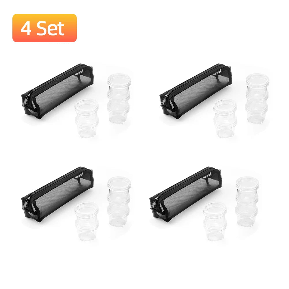 Portable Camping Spice Kit – 5 Clear Bottles