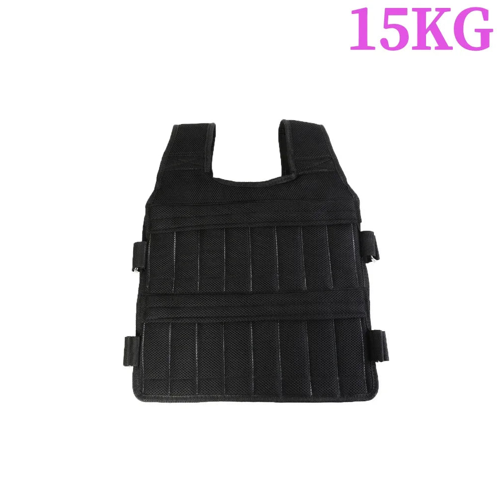 Adjustable Weighted Vest – 3-50KG Fitness Training Jacket