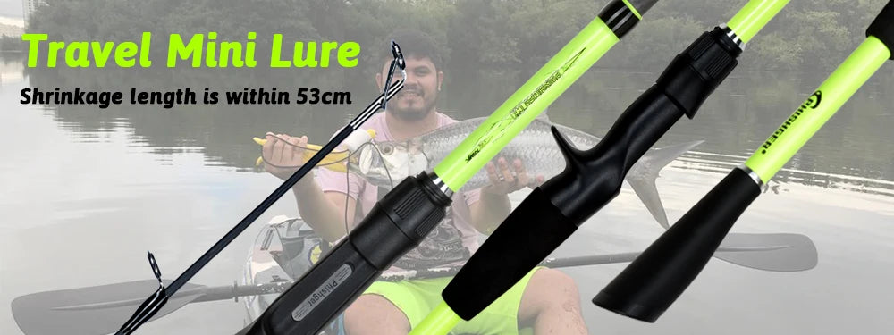 BIUTIFU Ultralight Mini Traveller Rock Fishing Rod – T800 Carbon