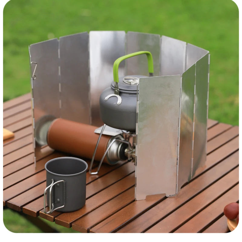 Portable Folding Stove Windscreen (8/10/12 Panels)