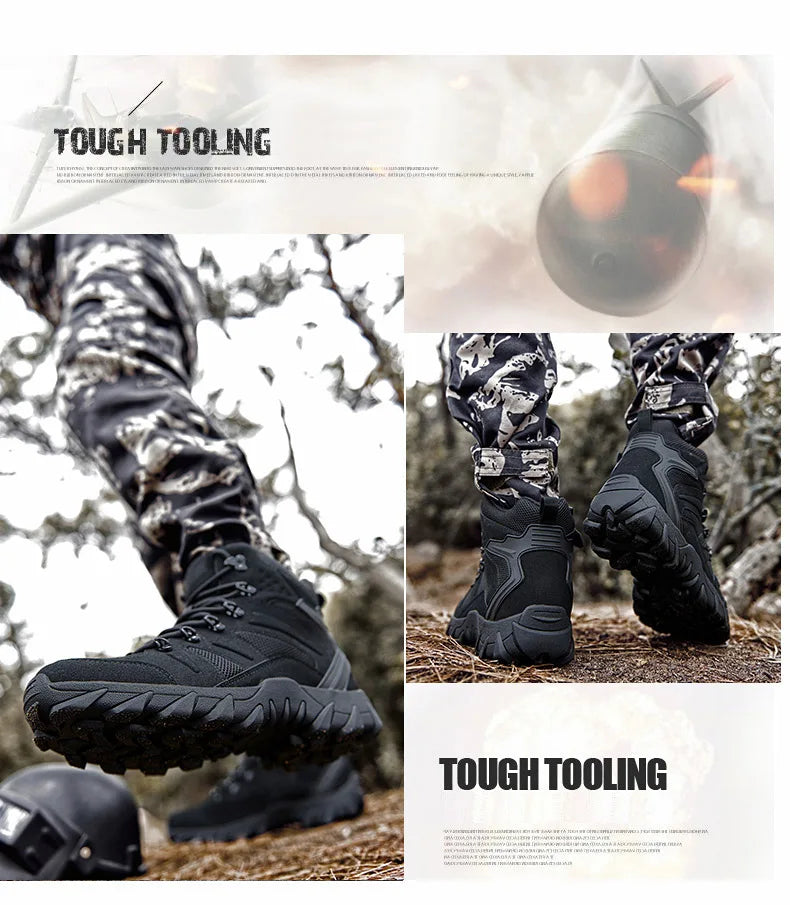 Men’s Tactical Combat Boots – Outdoor Hiking & Hunting