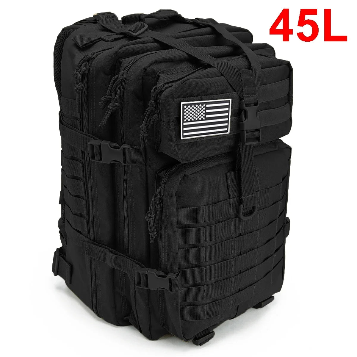 30/50L Tactical Backpack – MOLLE Survival Pack for Hiking, Travel & Hunting