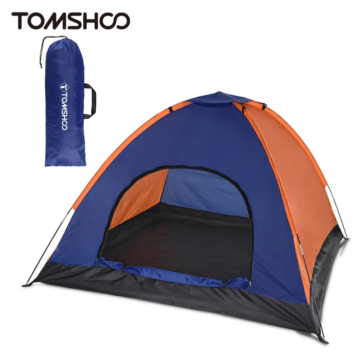 TOMSHOO 3-4 Person Lightweight Camping Tent – Outdoor Backpacking Tent with Rain Fly