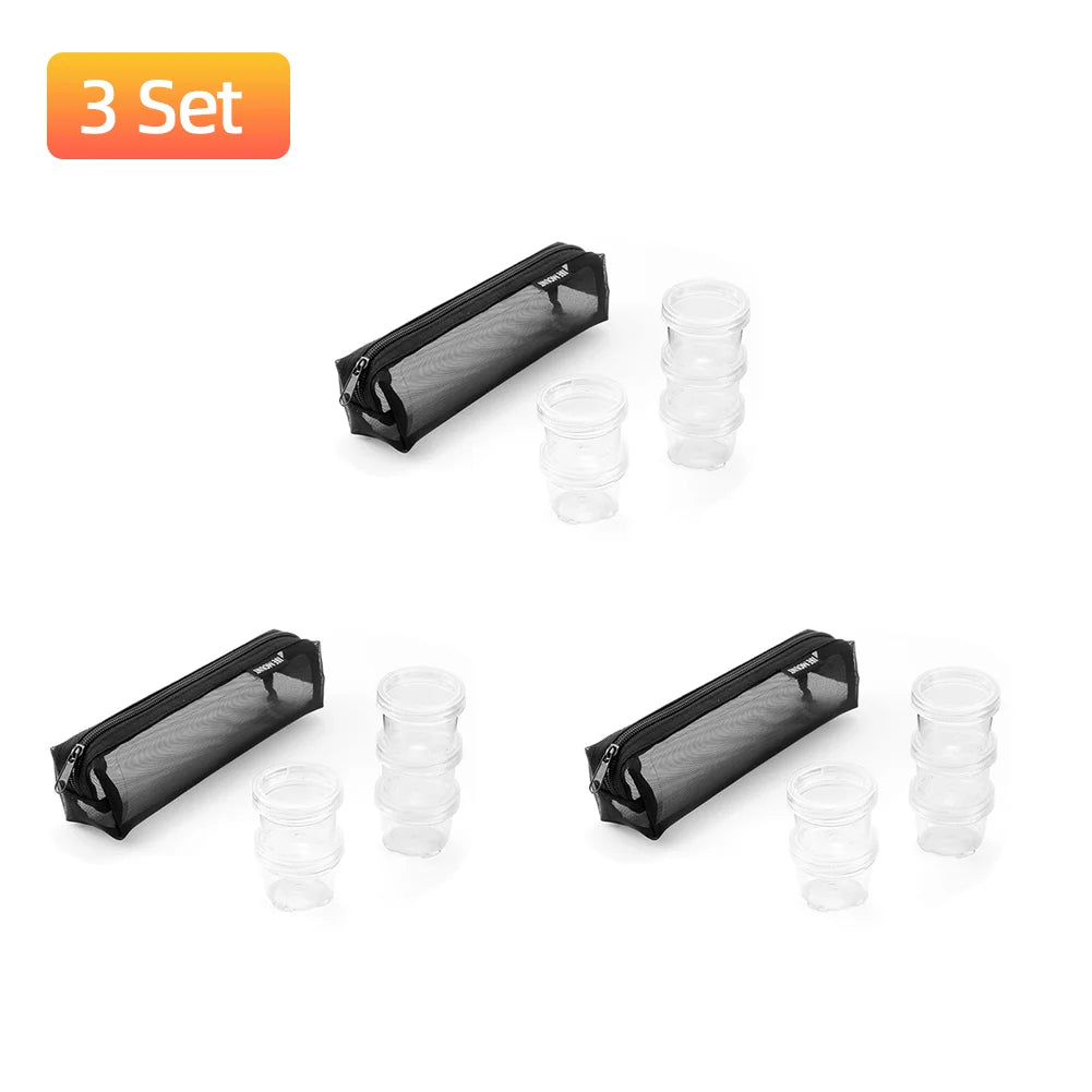 Portable Camping Spice Kit – 5 Clear Bottles