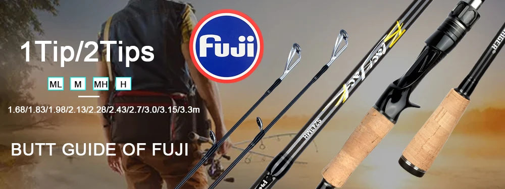 PHISHGER Ultralight Travel Spinning & Baitcasting Rod – 5-30g Lure