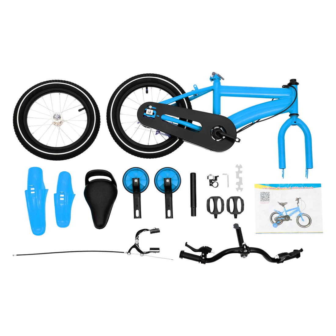 14-Inch Kids Bike with Training Wheels – Adjustable Bicycle for Boys & Girls Ages 2–5