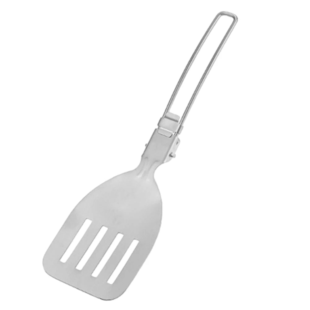 Folding Spatula Spoon – Stainless Steel Outdoor Cooking Tool