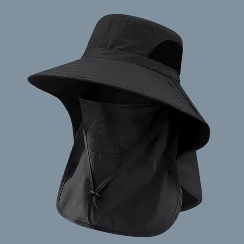 UV Protection Summer Sun Hat with Neck Flap – Unisex Outdoor Cap