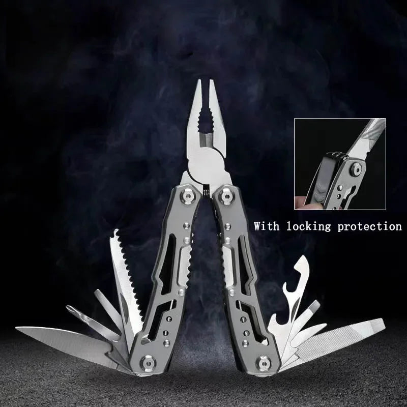 Mini Folding Multi-Tool Pocket Knife with Pliers – Tactical Outdoor Survival Tool