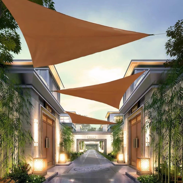 3x3x3M Waterproof Triangle Sun Shade Sail – Outdoor UV Canopy for Backyard, Patio, Camping & Garden