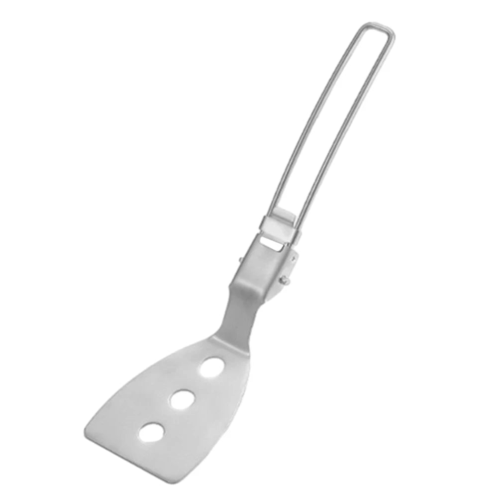 Folding Spatula Spoon – Stainless Steel Outdoor Cooking Tool