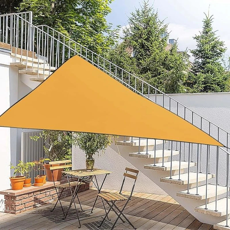 3x3x3M Waterproof Triangle Sun Shade Sail – Outdoor UV Canopy for Backyard, Patio, Camping & Garden