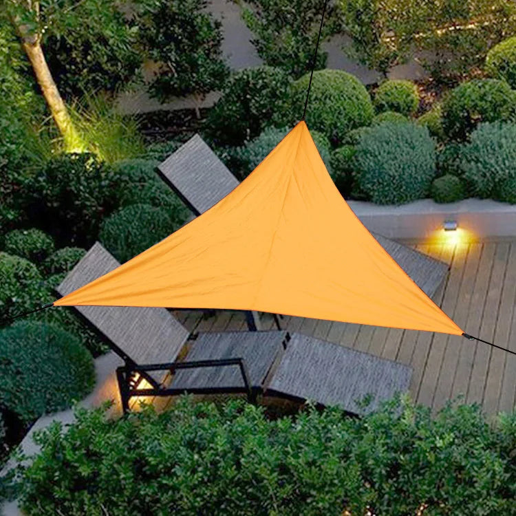 3x3x3M Waterproof Triangle Sun Shade Sail – Outdoor UV Canopy for Backyard, Patio, Camping & Garden