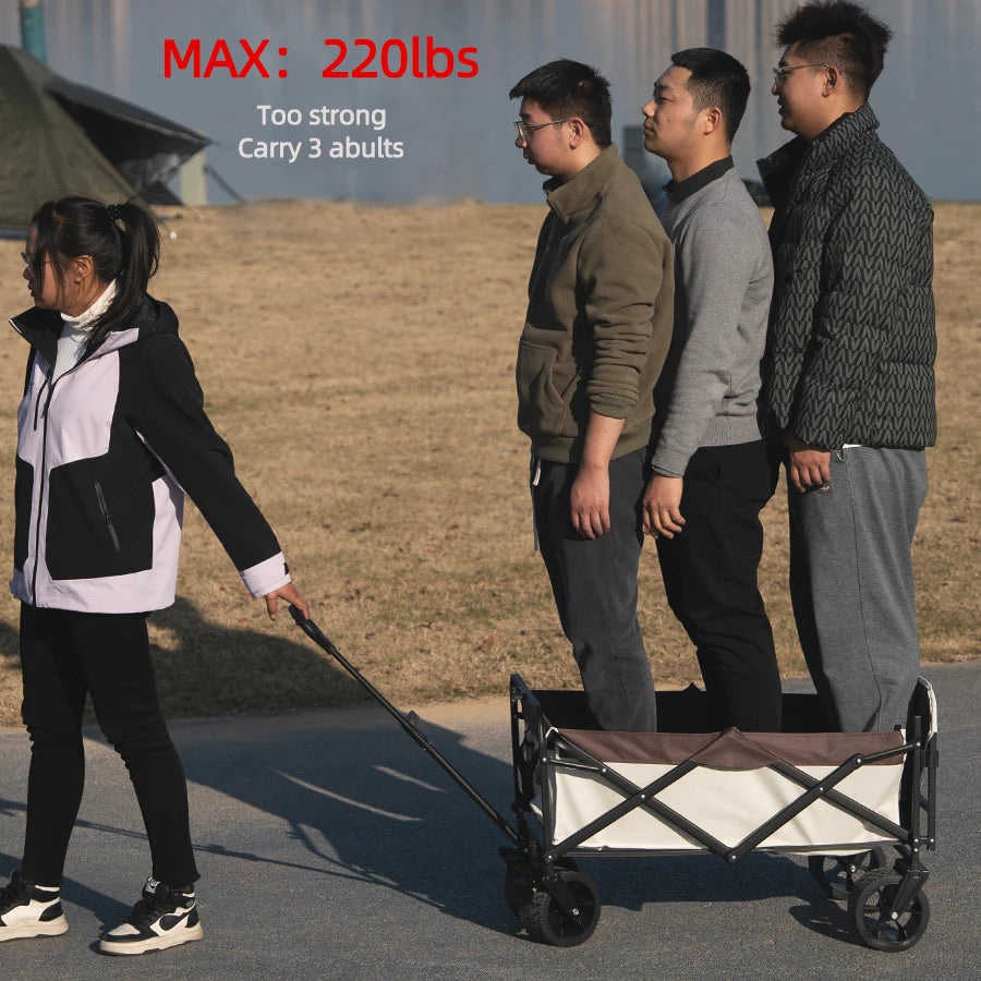 Heavy-Duty Folding Outdoor Utility Wagon