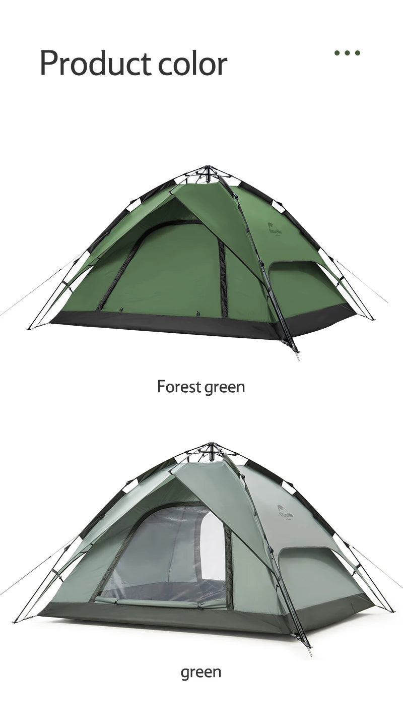 Naturehike 3-Person One-Touch Camping Tent