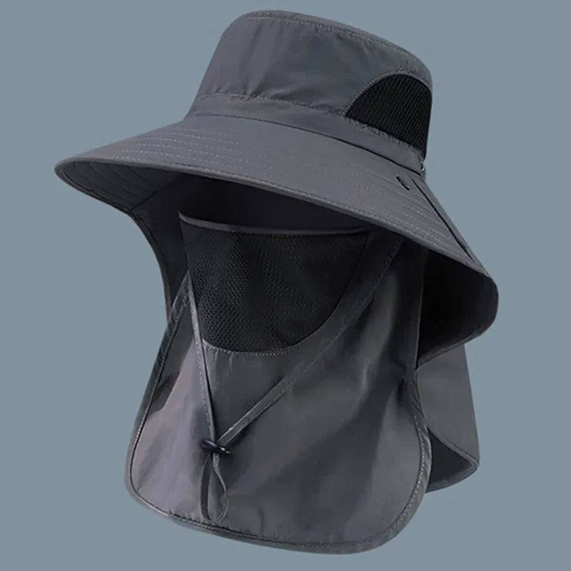 UV Protection Summer Sun Hat with Neck Flap – Unisex Outdoor Cap