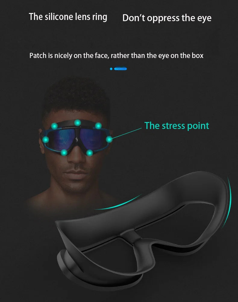 Large Frame HD Anti-fog Swimming Goggles