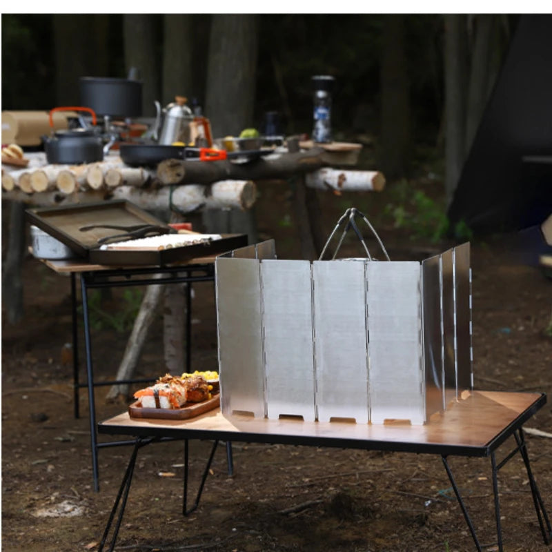 Portable Folding Stove Windscreen (8/10/12 Panels)