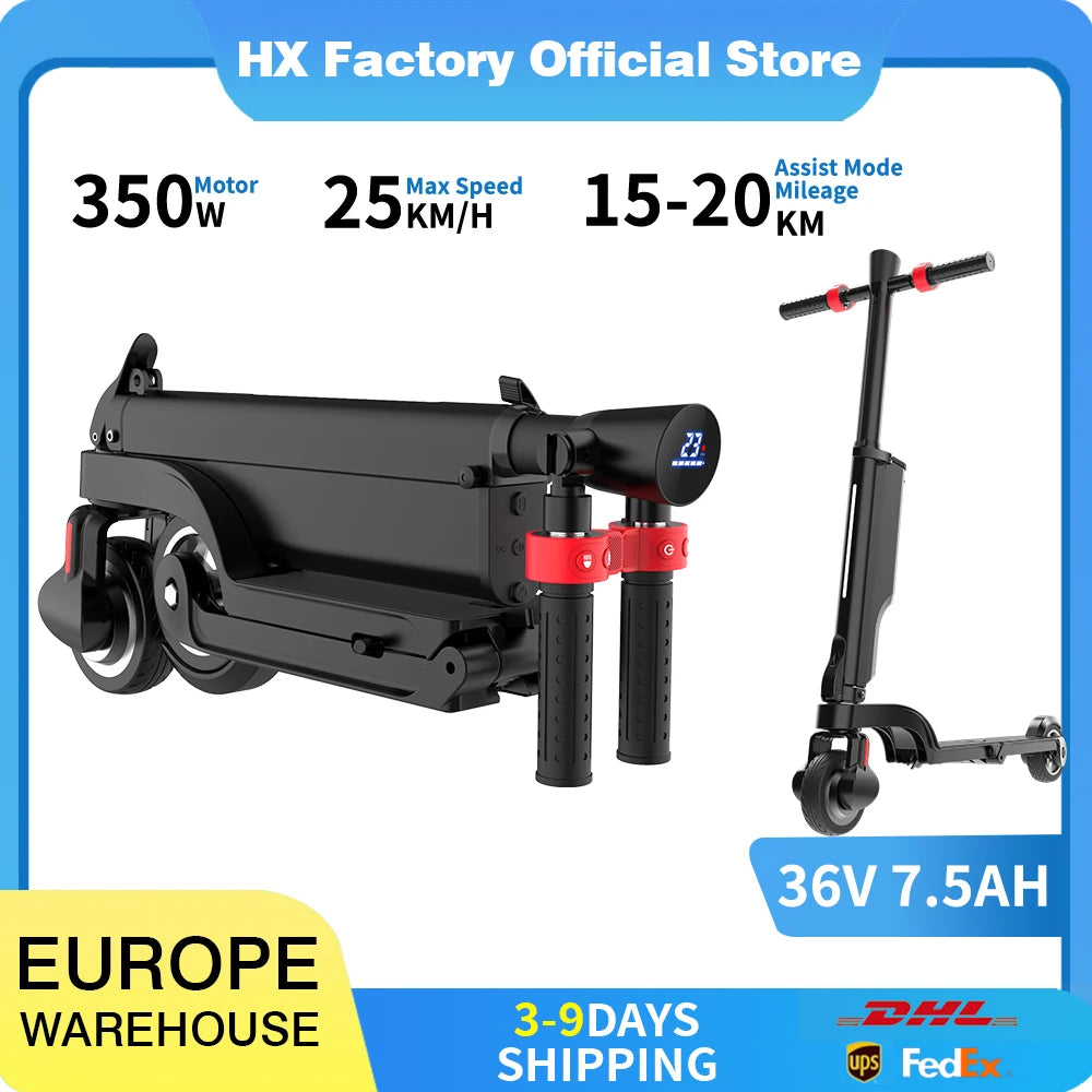 HX Foldable 350W Electric Scooter