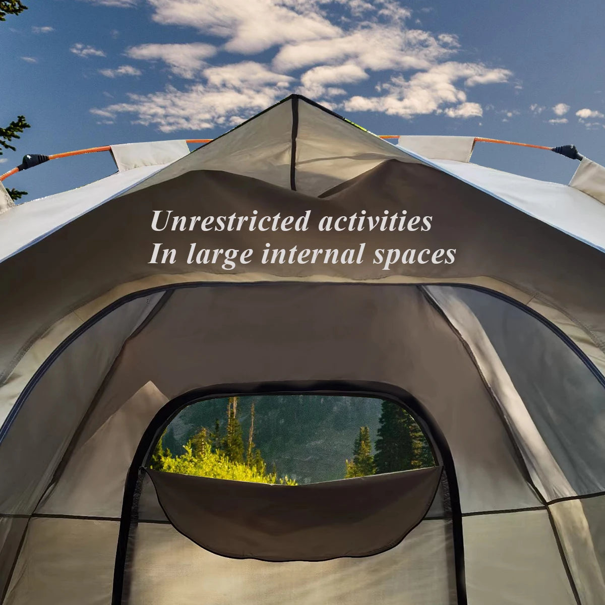 Automatic 2-Door Quick-Open Camping Tent