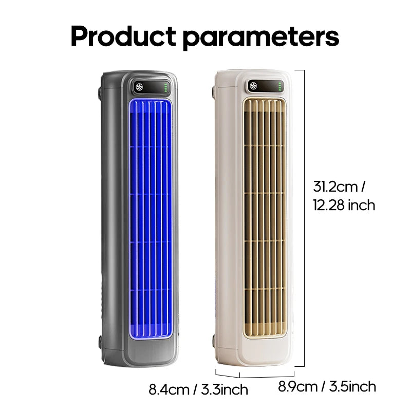 KINSCOTER Rechargeable Desktop Air Conditioner Fan – Wall-Mount, 3-Speed Cooling