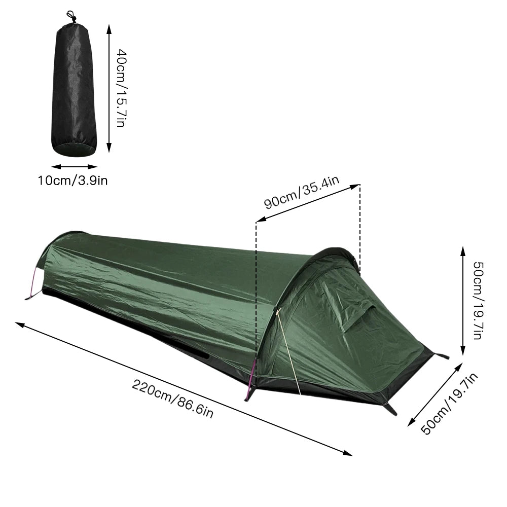 Lightweight 1-Person Backpacking Tent – Waterproof Camping & Hiking Shelter