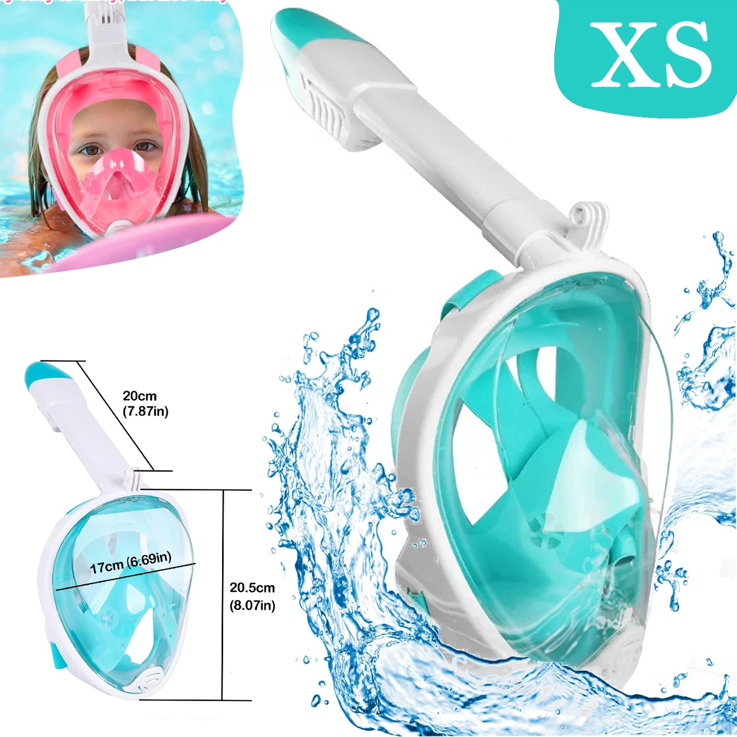 Children’s Full-Face Snorkeling Mask – Anti-Fog & Leak-Proof Design
