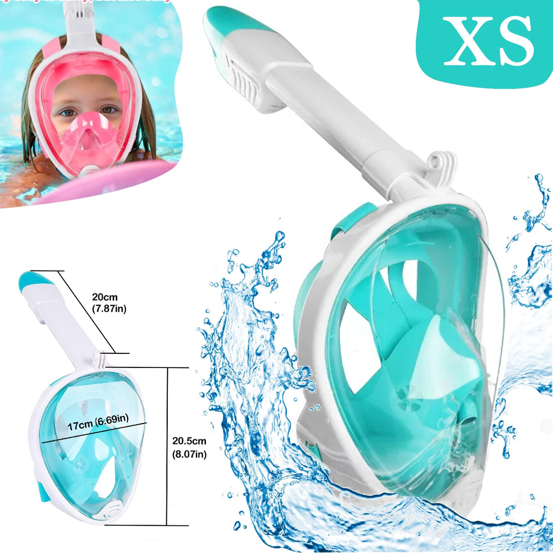 Children’s Full-Face Snorkeling Mask – Anti-Fog & Leak-Proof Design