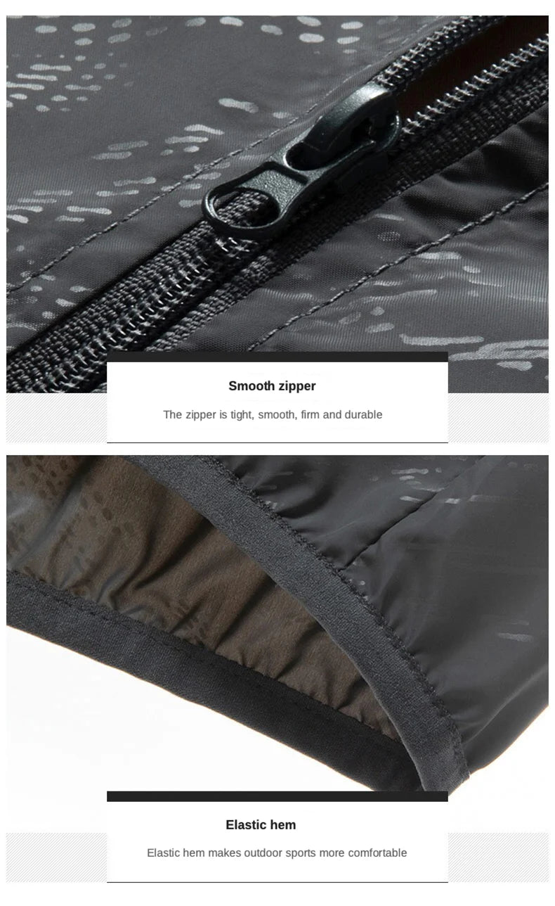 JNLN Waterproof Camping Rain Jacket – Quick-Dry Windbreaker with Pockets