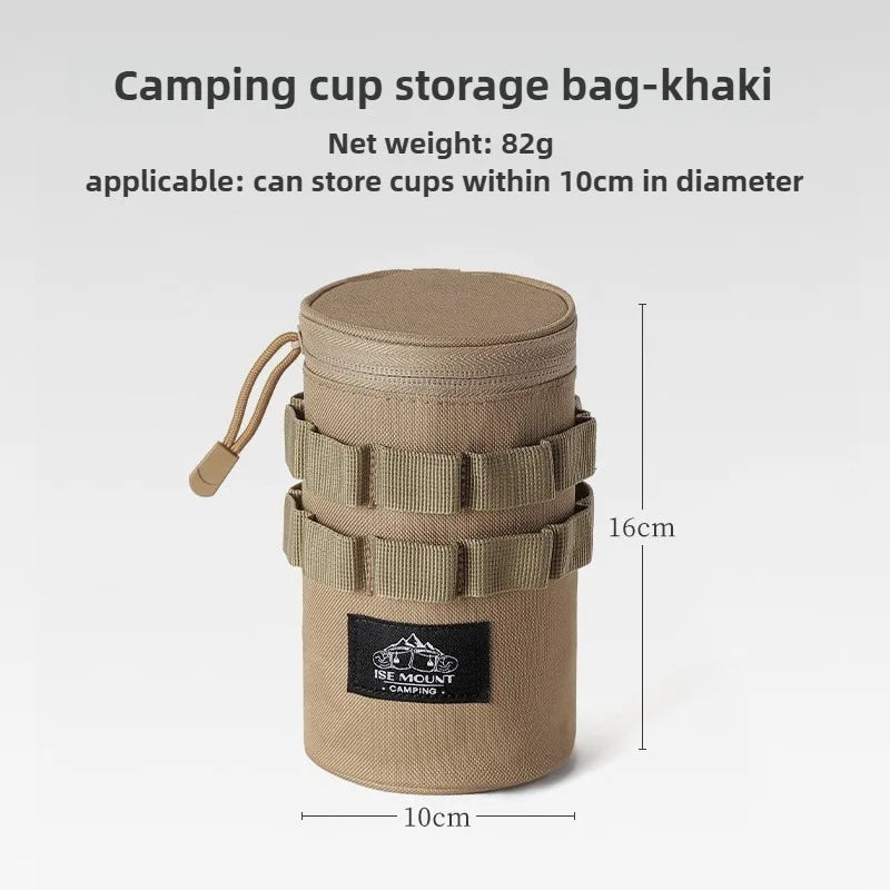 ISE MOUNT Stainless Steel Camping Cup with Storage Bag