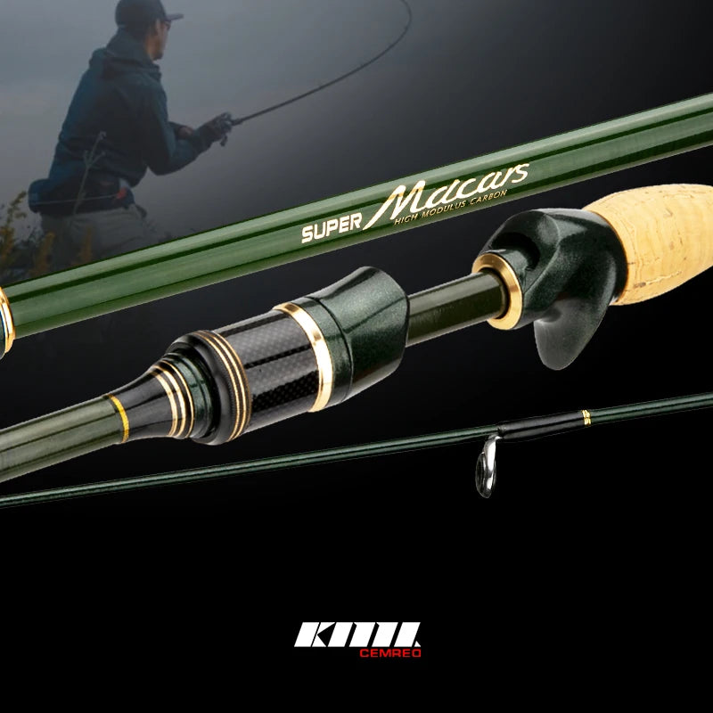 CEMREO Carbon Travel Fishing Rod – Spinning & Casting, 1.8m–2.4m